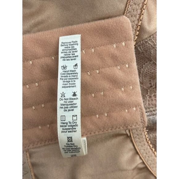 Rhonda Shear Tan / Brown Pin-Up Bralette Size XL NWT - Picture 10 of 11